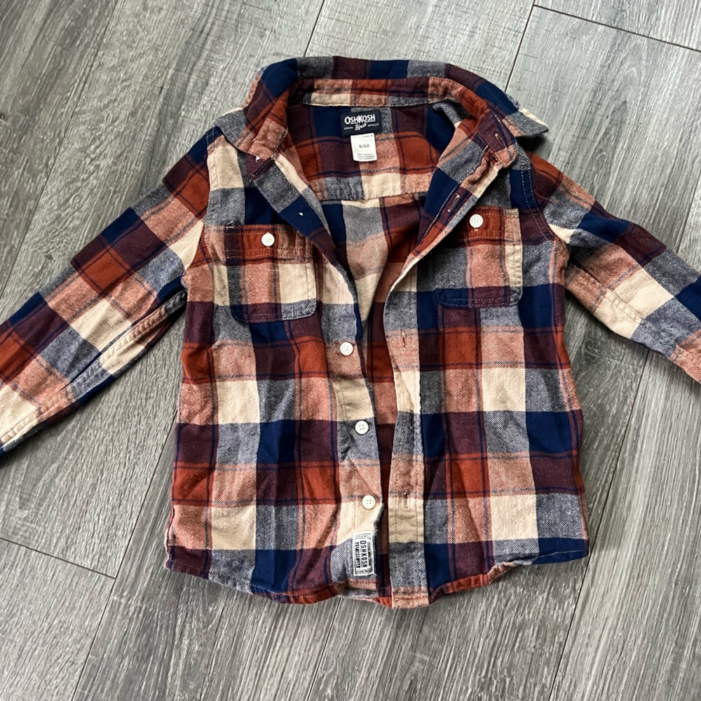Boys fall flannel 6/6A